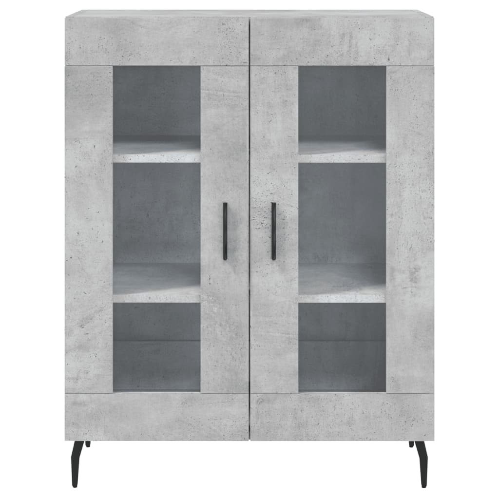 Credenza Grigio Cemento 69,5x34x180 cm in Legno Multistrato - homemem39