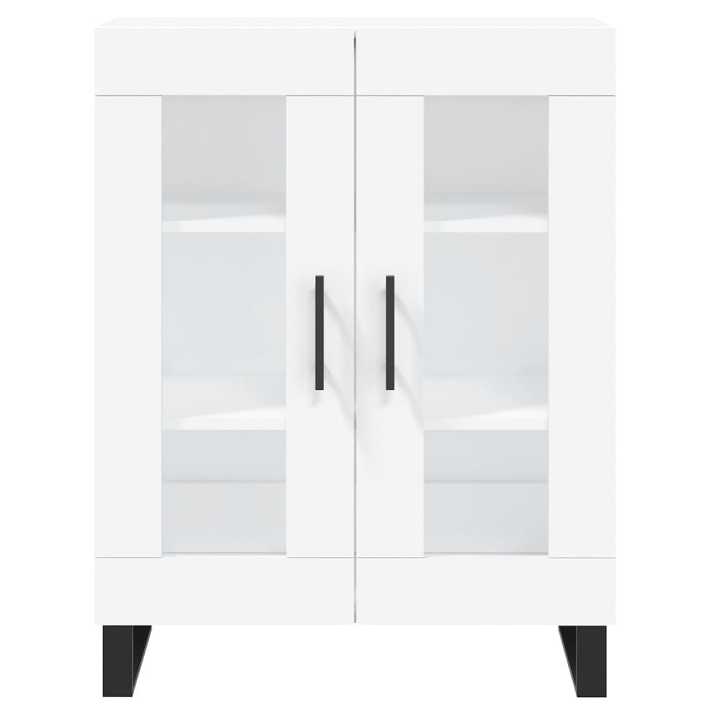 Credenza Bianca 69,5x34x180 cm in Legno Multistrato - homemem39