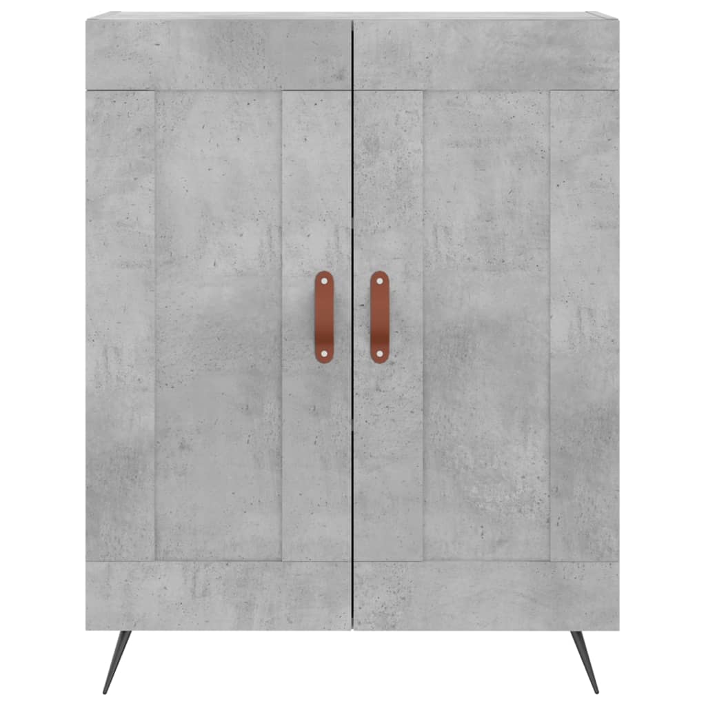 Credenza Grigio Cemento 69,5x34x180 cm in Legno Multistrato - homemem39