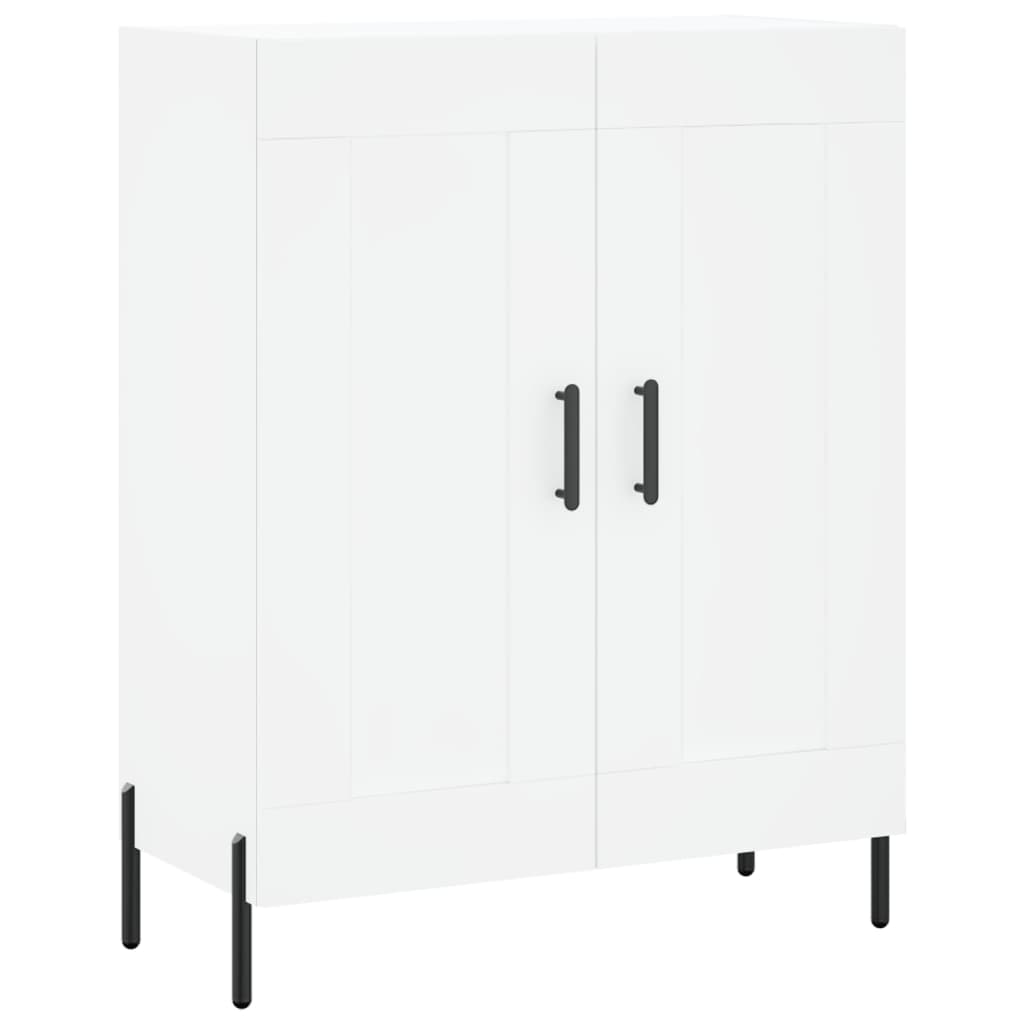 Credenza Bianca 69,5x34x180 cm in Legno Multistrato - homemem39