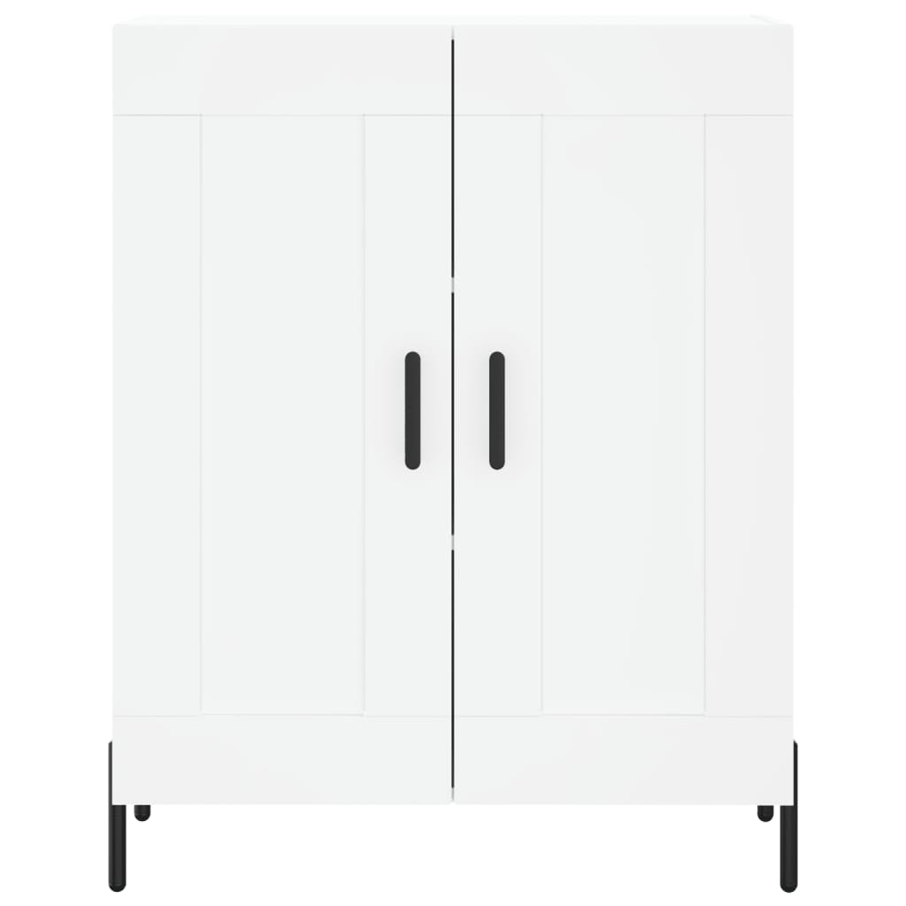 Credenza Bianca 69,5x34x180 cm in Legno Multistrato - homemem39