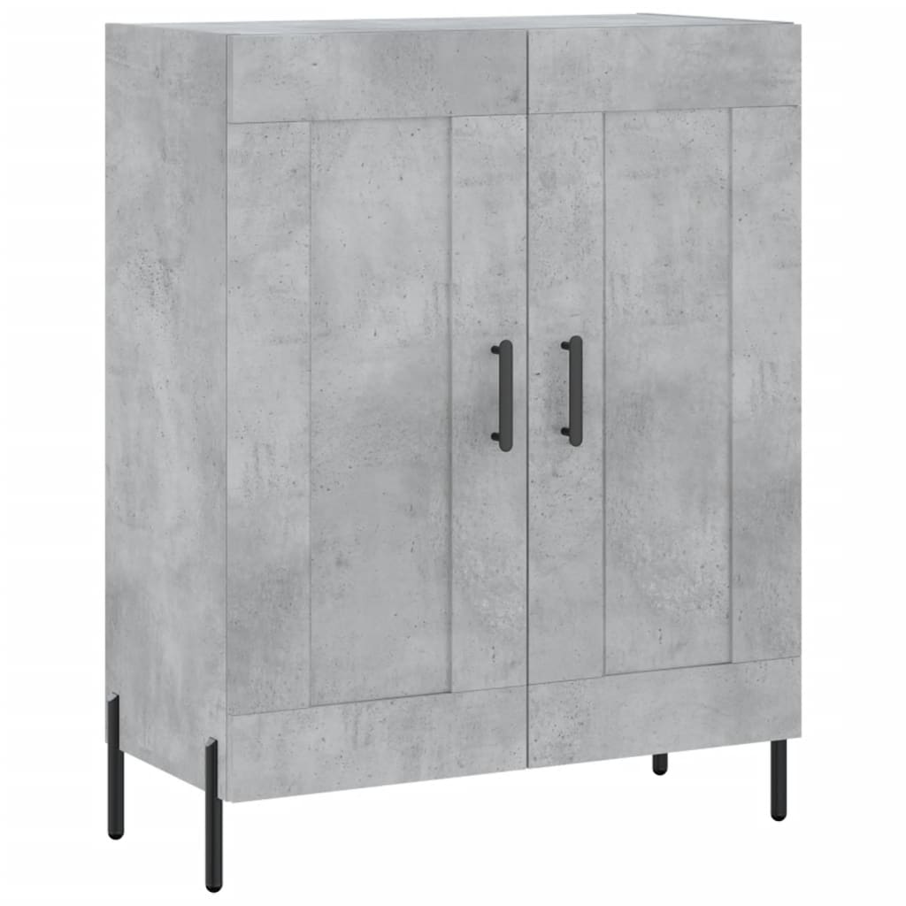 Credenza Grigio Cemento 69,5x34x180 cm in Legno Multistrato - homemem39