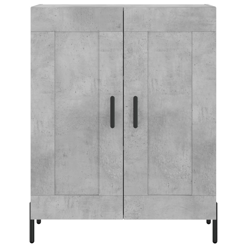 Credenza Grigio Cemento 69,5x34x180 cm in Legno Multistrato - homemem39