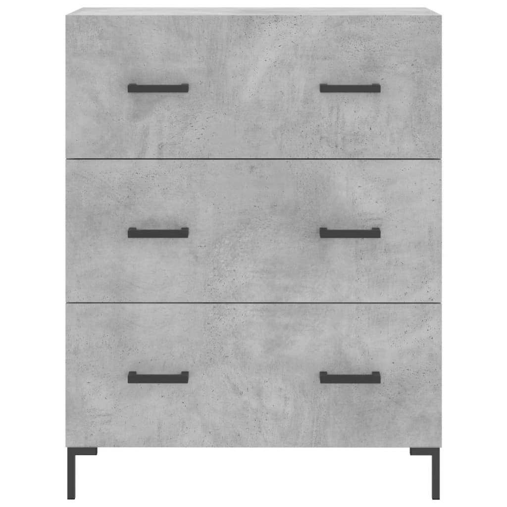 Credenza Grigio Cemento 69,5x34x180 cm in Legno Multistrato - homemem39