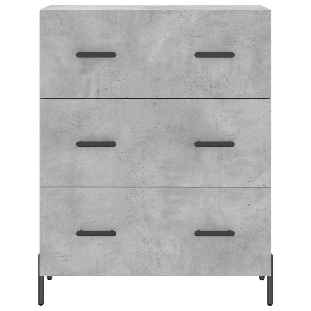 Credenza Grigio Cemento 69,5x34x180 cm in Legno Multistrato - homemem39