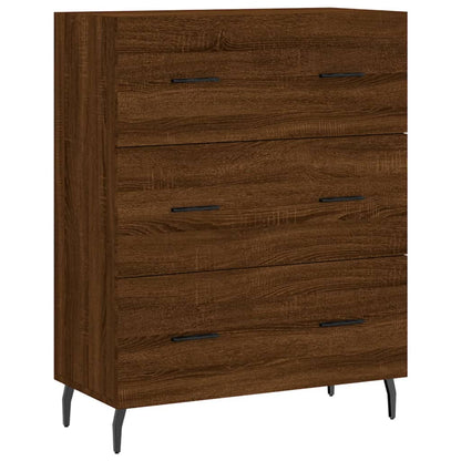 Credenza Rovere Marrone 69,5x34x180 cm in Legno Multistrato - homemem39