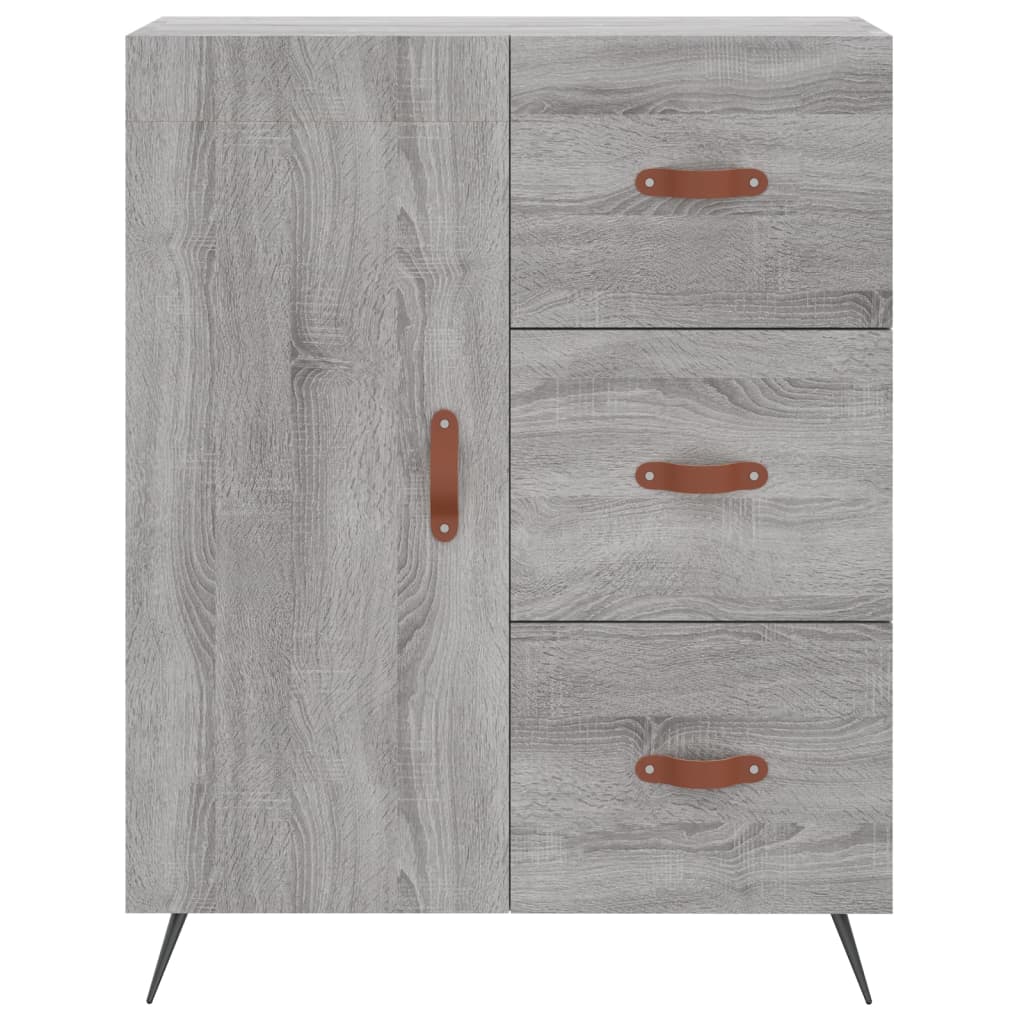 Credenza Grigio Sonoma 69,5x34x180 cm in Legno Multistrato - homemem39