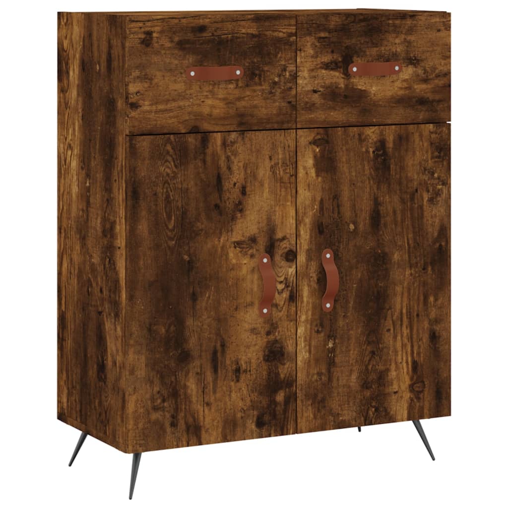 Credenza Rovere Fumo  69,5x34x180 cm in Legno Multistrato - homemem39