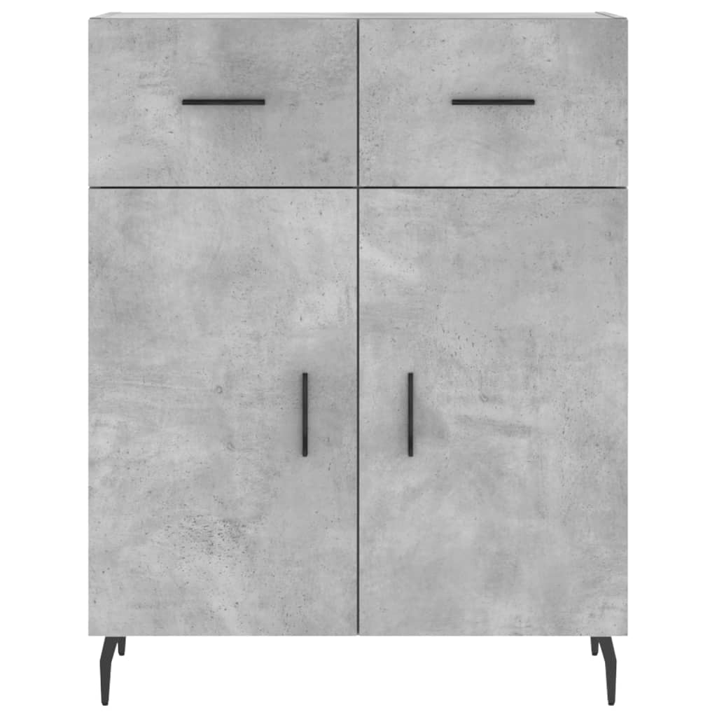 Credenza Grigio Cemento 69,5x34x180 cm in Legno Multistrato - homemem39