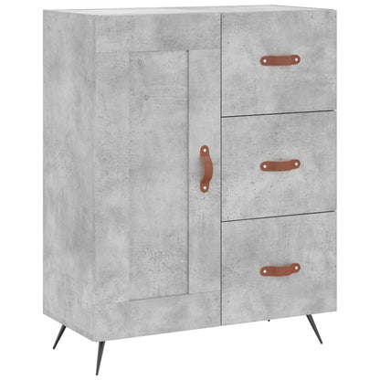 Credenza Grigio Cemento 69,5x34x180 cm in Legno Multistrato - homemem39