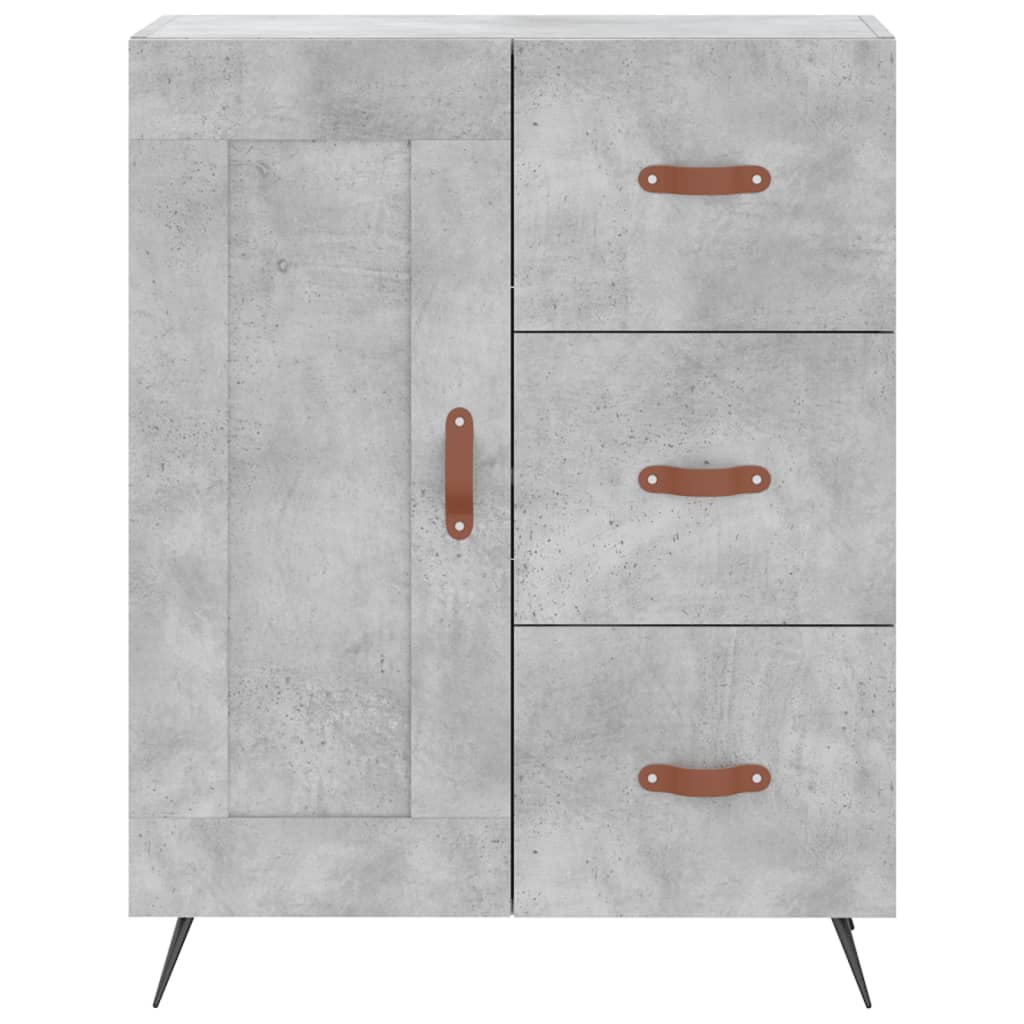 Credenza Grigio Cemento 69,5x34x180 cm in Legno Multistrato - homemem39