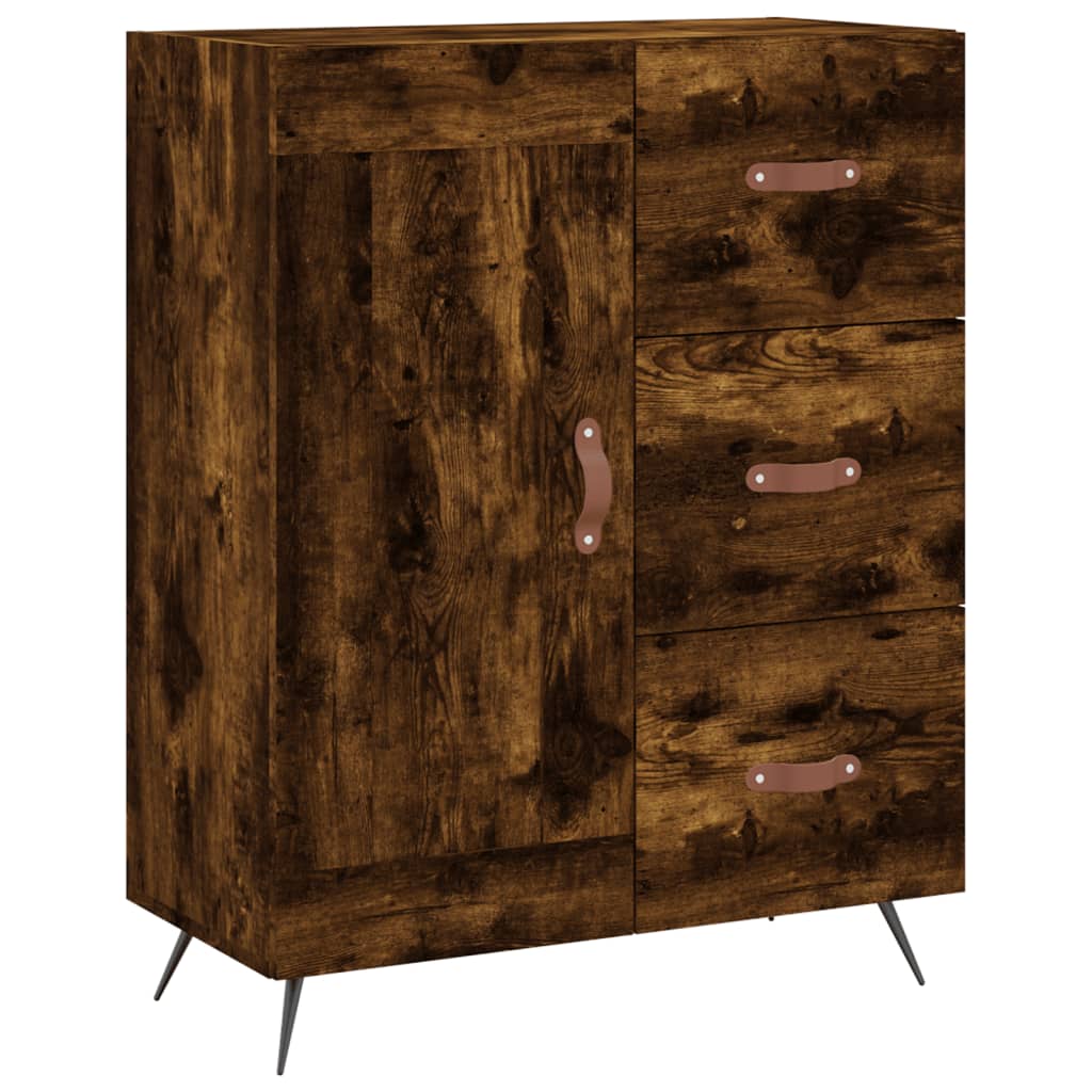 Credenza Rovere Fumo  69,5x34x180 cm in Legno Multistrato - homemem39