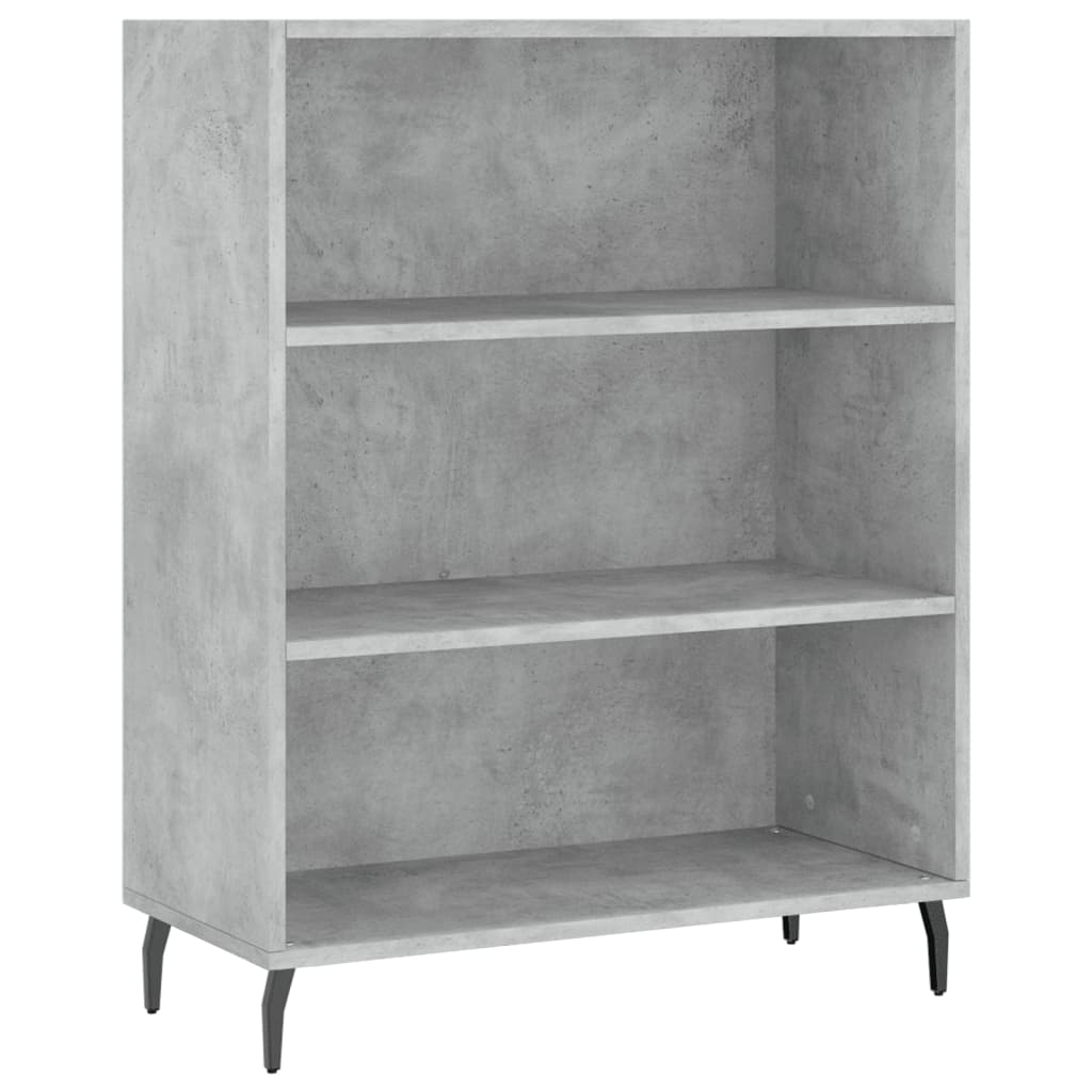 Credenza Grigio Cemento 69,5x34x180 cm in Legno Multistrato - homemem39