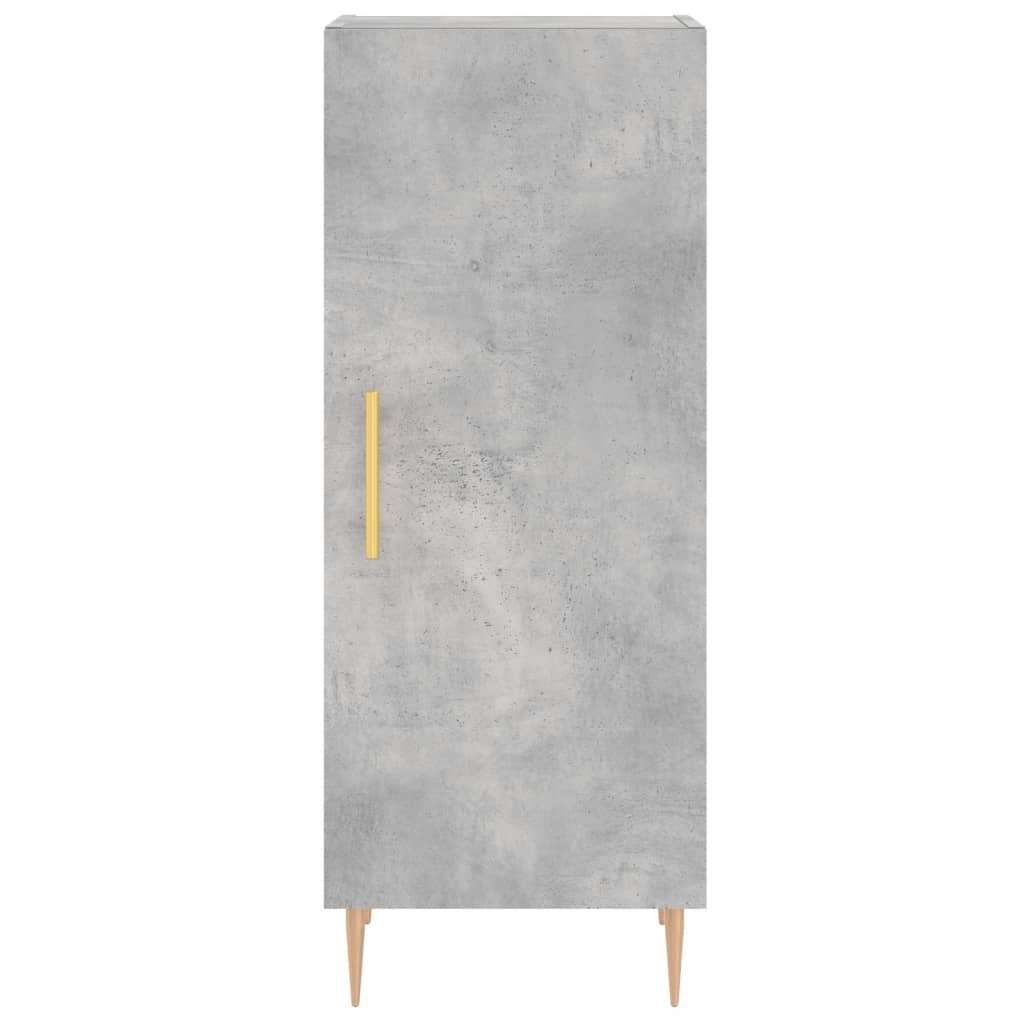 Credenza Grigio Cemento 34,5x34x180 cm in Legno Multistrato - homemem39