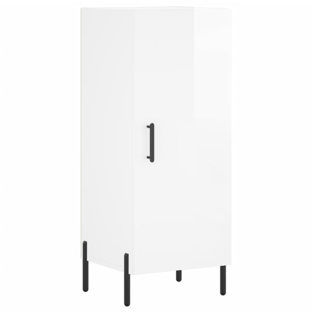 Credenza 34,5x34x180 cm in Legno Multistrato Bianco Lucido - homemem39