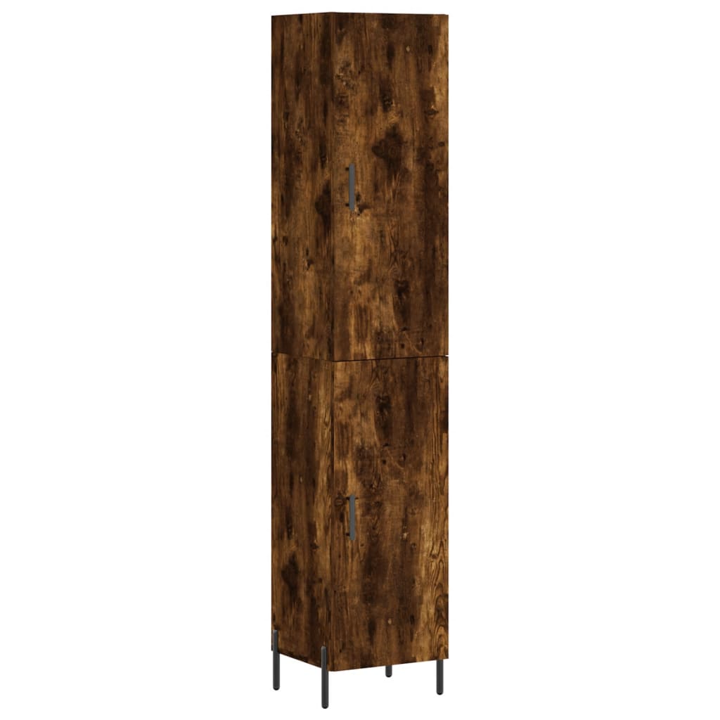 Credenza Rovere Fumo 34,5x34x180 cm in Legno Multistrato - homemem39