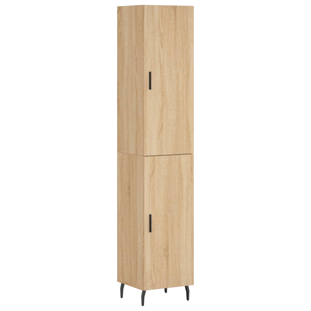 Credenza Rovere Sonoma 34,5x34x180 cm in Legno Multistrato - homemem39