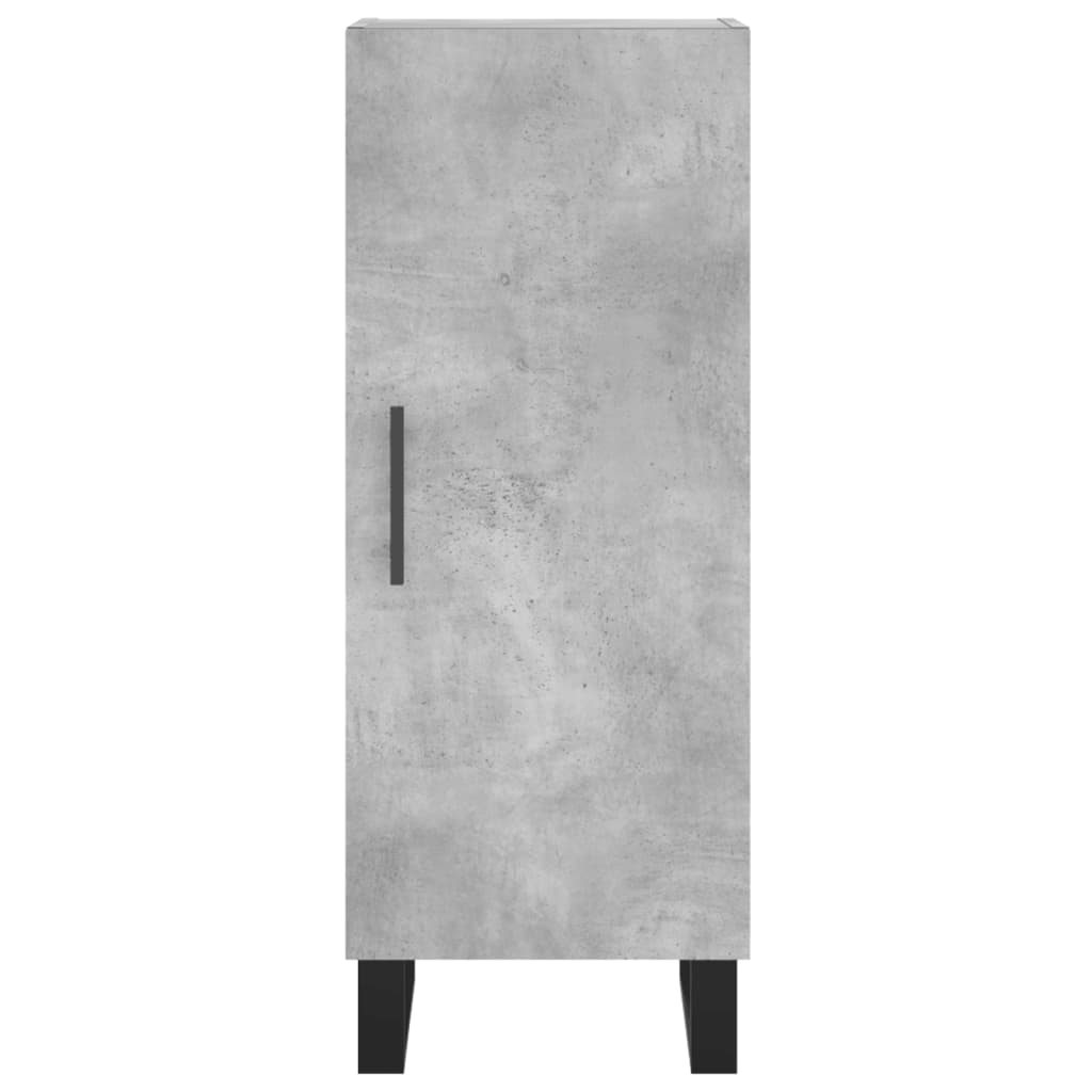 Credenza Grigio Cemento 34,5x34x180 cm in Legno Multistrato - homemem39