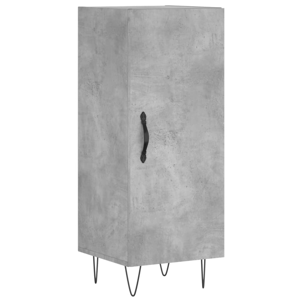 Credenza Grigio Cemento 34,5x34x180 cm in Legno Multistrato - homemem39
