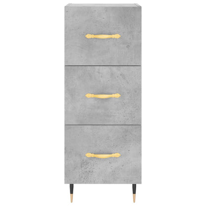 Credenza Grigio Cemento 34,5x34x180 cm in Legno Multistrato - homemem39