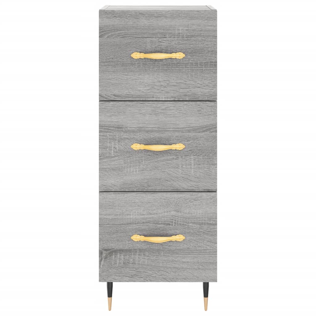 Credenza Grigio Sonoma 34,5x34x180 cm in Legno Multistrato - homemem39