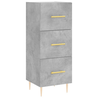 Credenza Grigio Cemento 34,5x34x180 cm in Legno Multistrato - homemem39