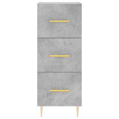 Credenza Grigio Cemento 34,5x34x180 cm in Legno Multistrato - homemem39