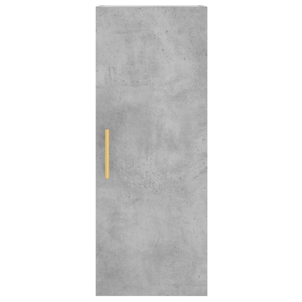 Credenza Grigio Cemento 34,5x34x180 cm in Legno Multistrato - homemem39