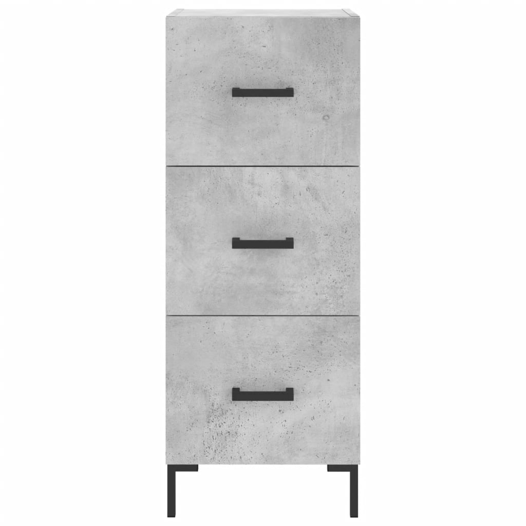 Credenza Grigio Cemento 34,5x34x180 cm in Legno Multistrato - homemem39