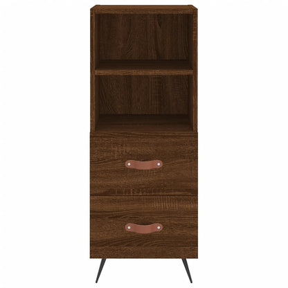 Credenza Rovere Marrone 34,5x34x180 cm in Legno Multistrato - homemem39