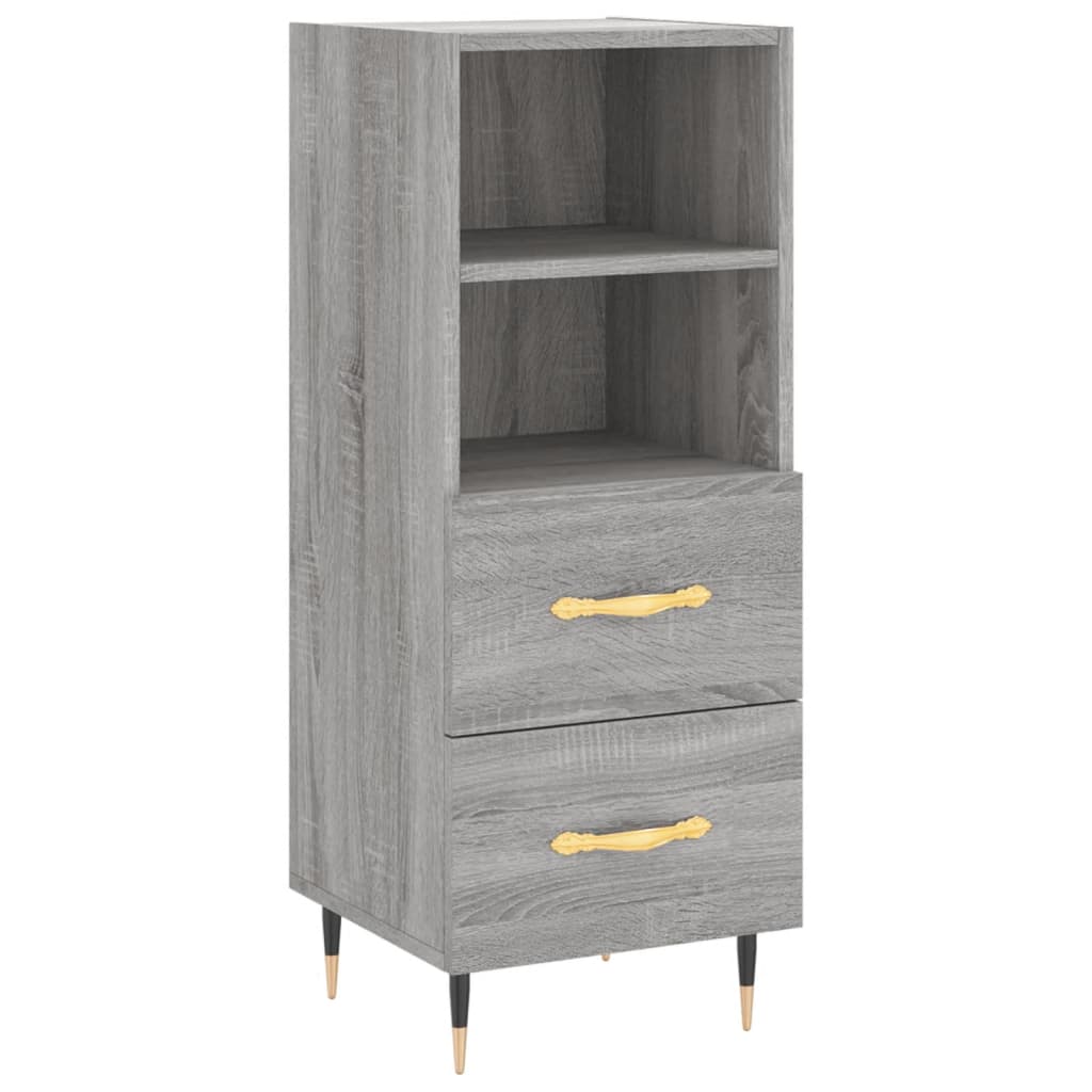 Credenza Grigio Sonoma 34,5x34x180 cm in Legno Multistrato - homemem39