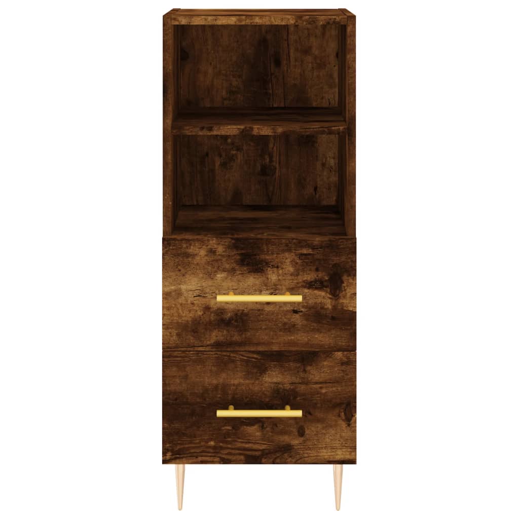 Credenza Rovere Fumo 34,5x34x180 cm in Legno Multistrato - homemem39