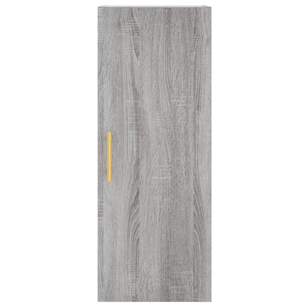 Credenza Grigio Sonoma 34,5x34x180 cm in Legno Multistrato - homemem39