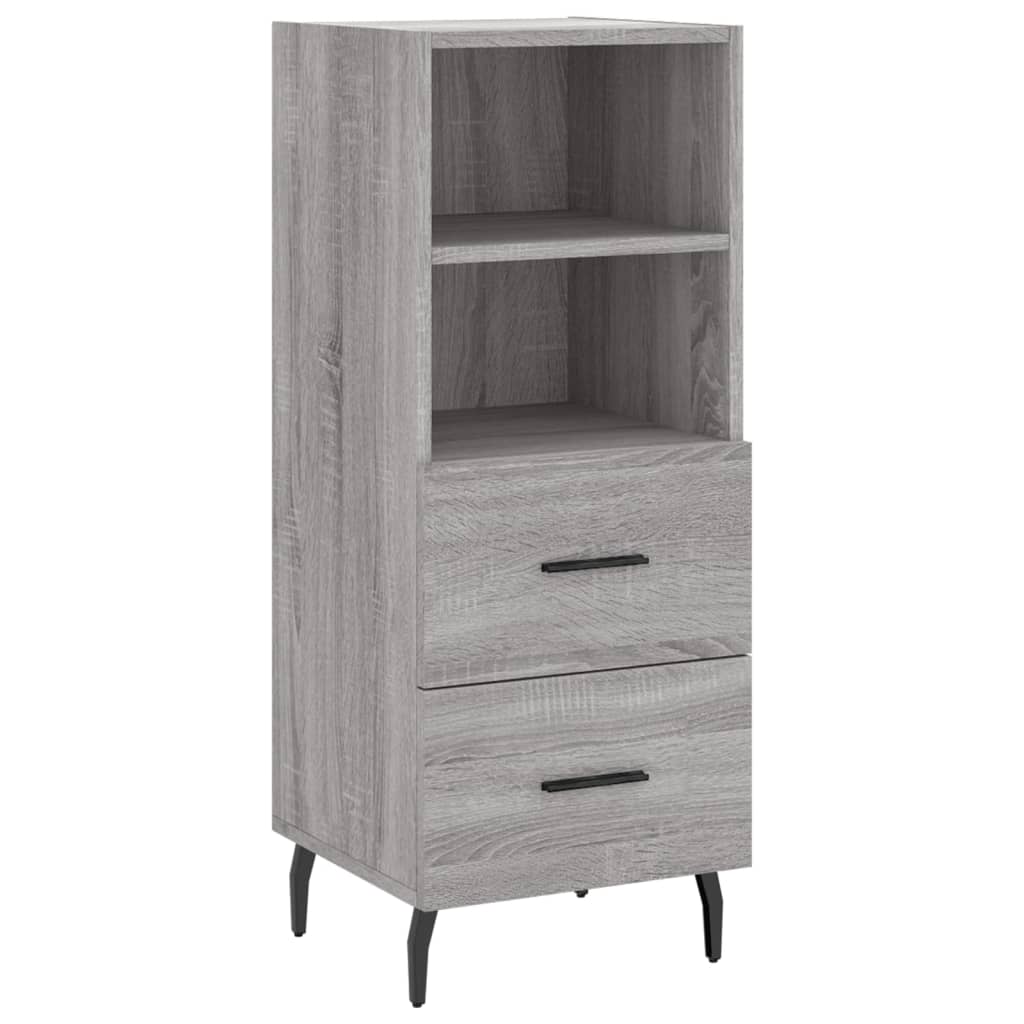 Credenza Grigio Sonoma 34,5x34x180 cm in Legno Multistrato - homemem39