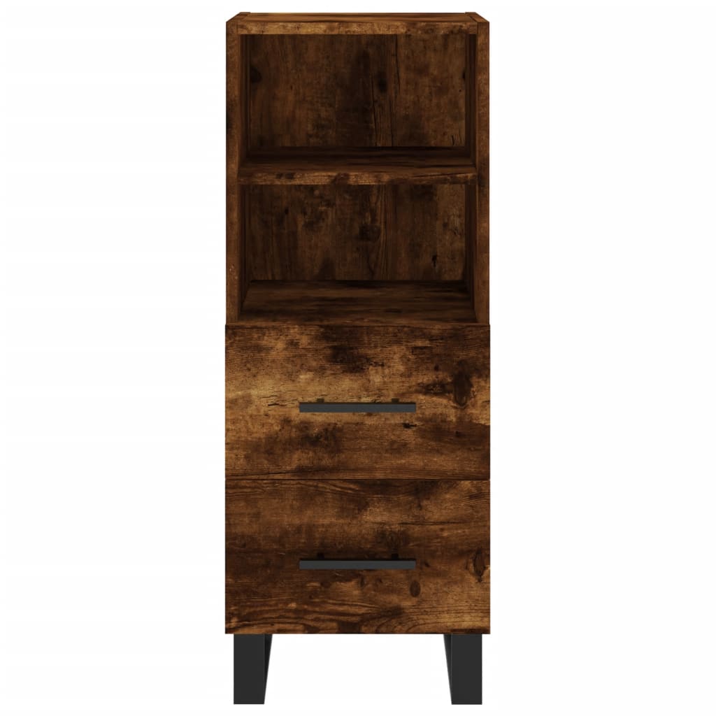 Credenza Rovere Fumo 34,5x34x180 cm in Legno Multistrato - homemem39