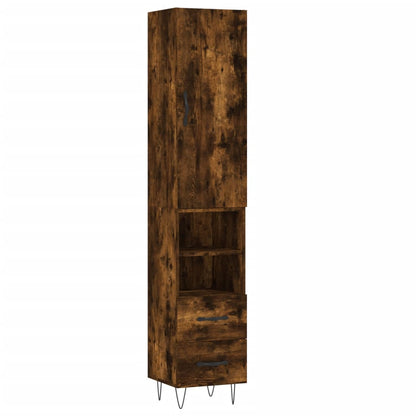 Credenza Rovere Fumo 34,5x34x180 cm in Legno Multistrato - homemem39