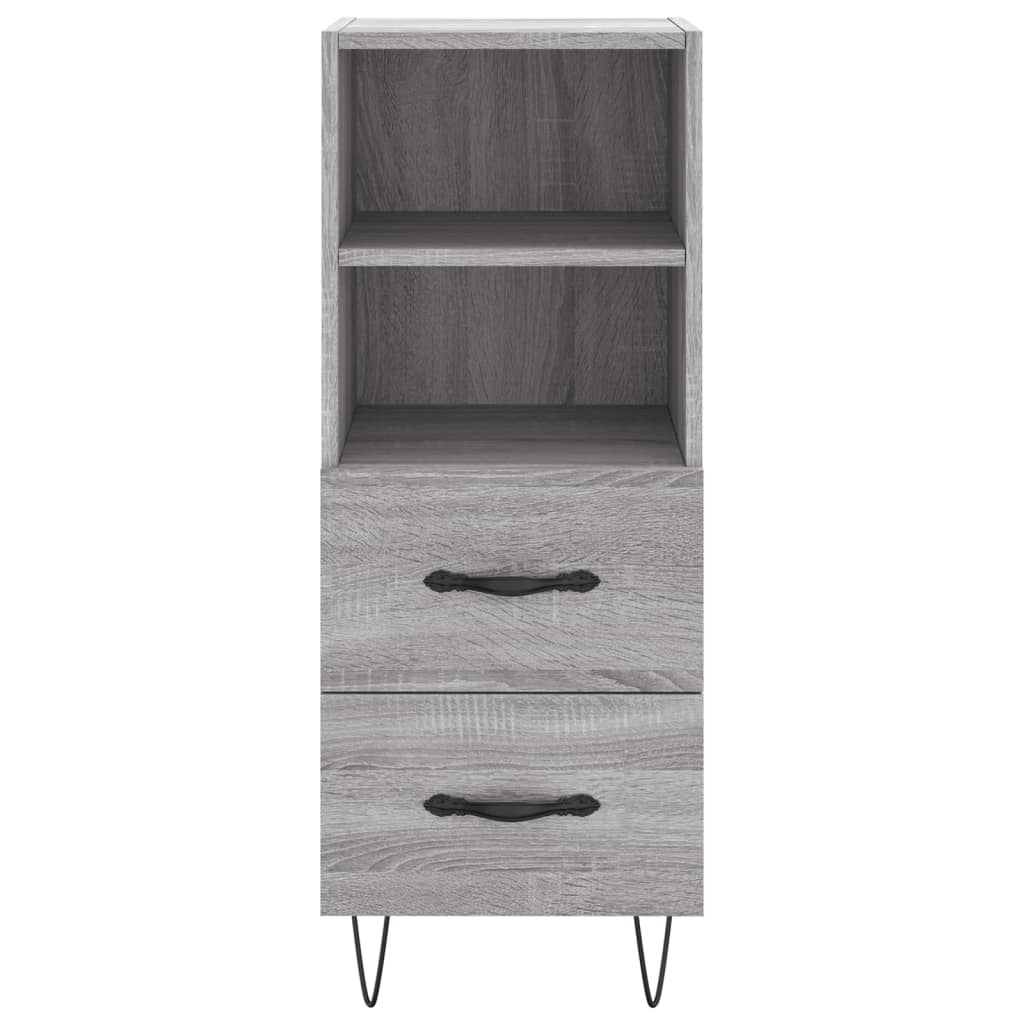 Credenza Grigio Sonoma 34,5x34x180 cm in Legno Multistrato - homemem39