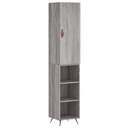 Credenza Grigio Sonoma 34,5x34x180 cm in Legno Multistrato - homemem39