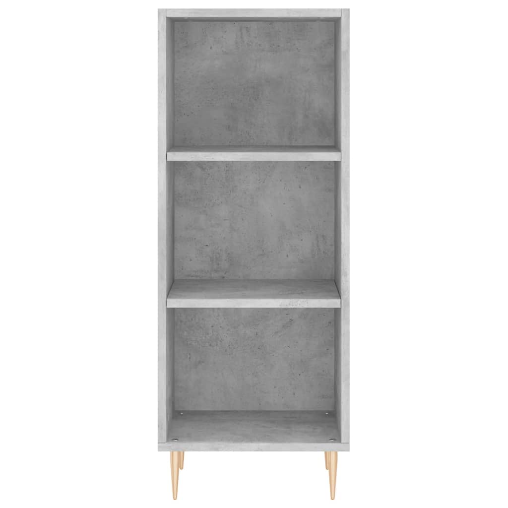 Credenza Grigio Cemento 34,5x34x180 cm in Legno Multistrato - homemem39