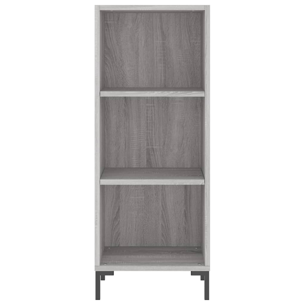 Credenza Grigio Sonoma 34,5x34x180 cm in Legno Multistrato - homemem39