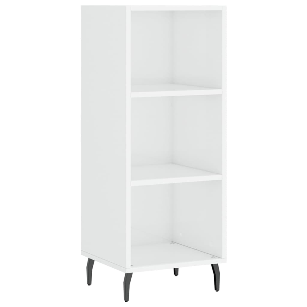 Credenza 34,5x34x180 cm in Legno Multistrato Bianco Lucido - homemem39