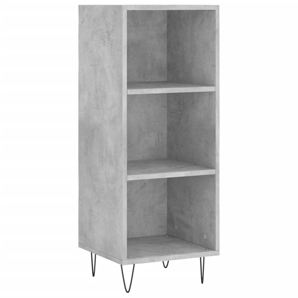 Credenza Grigio Cemento 34,5x34x180 cm in Legno Multistrato - homemem39