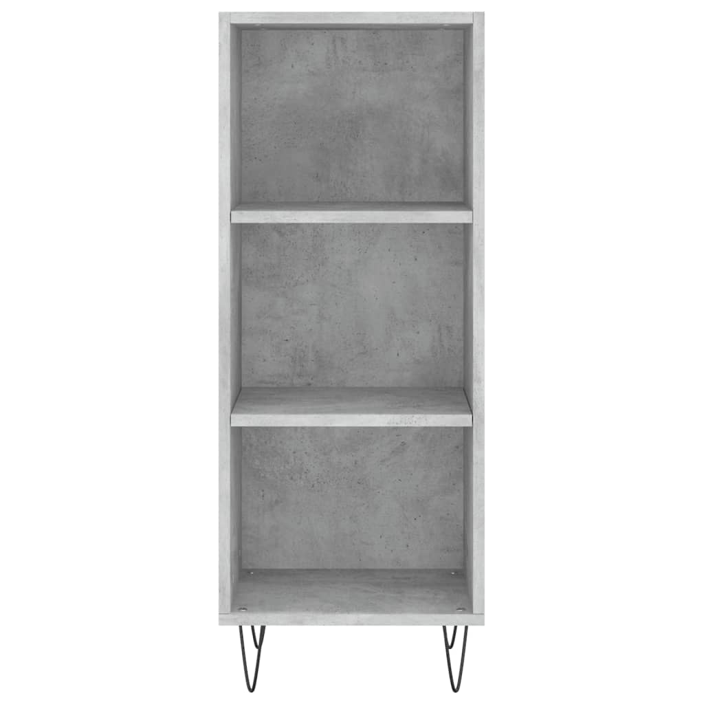 Credenza Grigio Cemento 34,5x34x180 cm in Legno Multistrato - homemem39