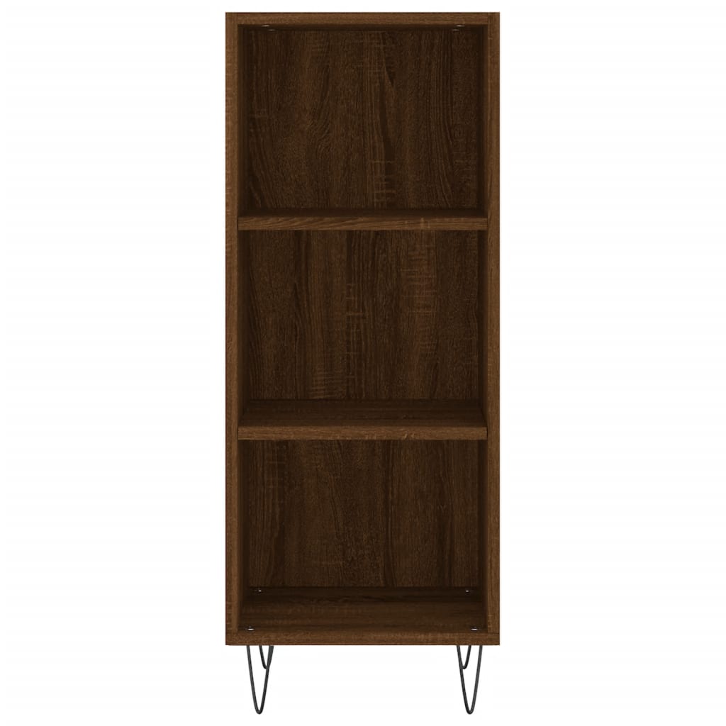 Credenza Rovere Marrone 34,5x34x180 cm in Legno Multistrato - homemem39