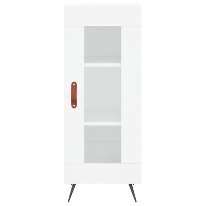 Credenza 34,5x34x180 cm in Legno Multistrato Bianco Lucido - homemem39