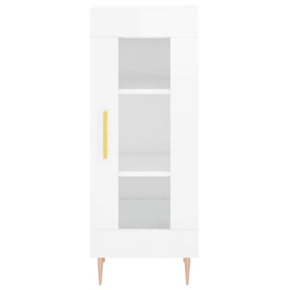 Credenza 34,5x34x180 cm in Legno Multistrato Bianco Lucido - homemem39