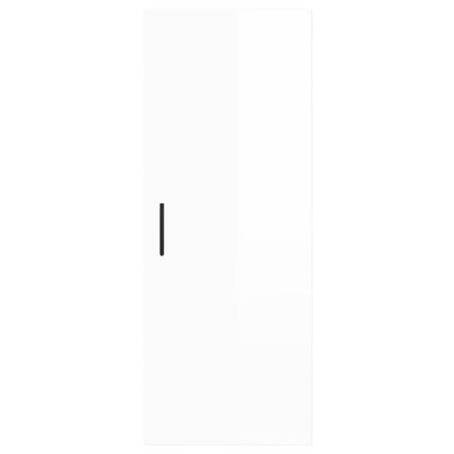Credenza 34,5x34x180 cm in Legno Multistrato Bianco Lucido - homemem39