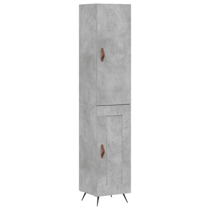 Credenza Grigio Cemento 34,5x34x180 cm in Legno Multistrato - homemem39