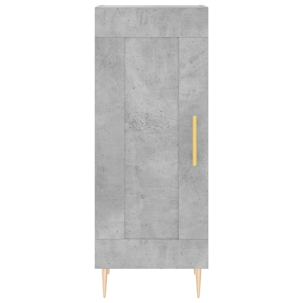 Credenza Grigio Cemento 34,5x34x180 cm in Legno Multistrato - homemem39