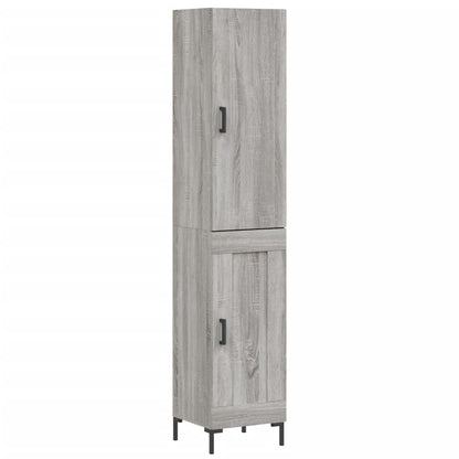 Credenza Grigio Sonoma 34,5x34x180 cm in Legno Multistrato - homemem39